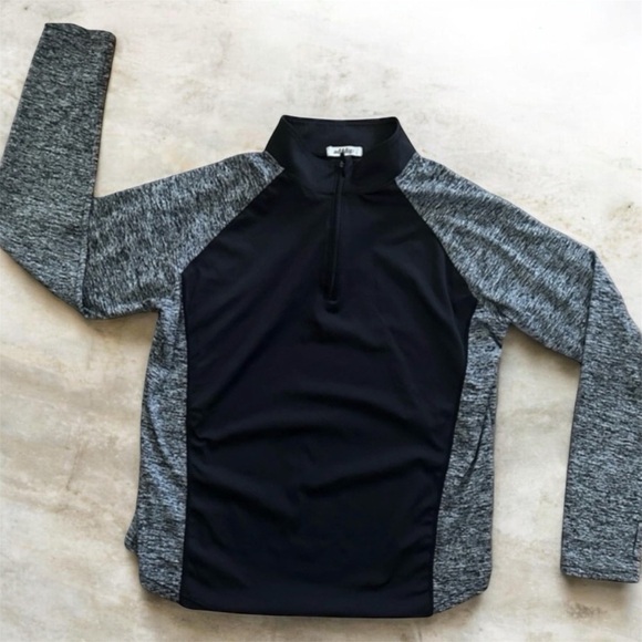 Addigi Tops - Women's Quarter Zip Pullover Sweatshirt Workout Fitness - FREE W/ PURCHASE